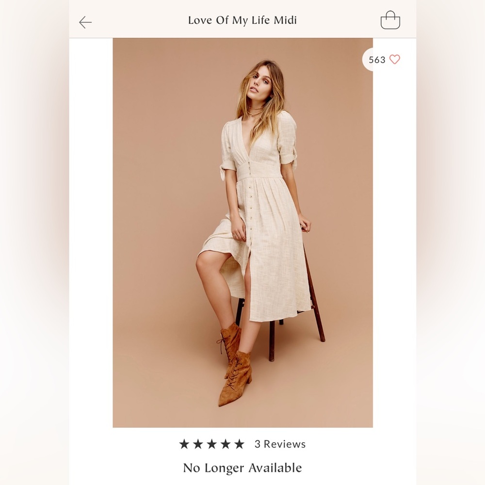 NWT Free People midi dress